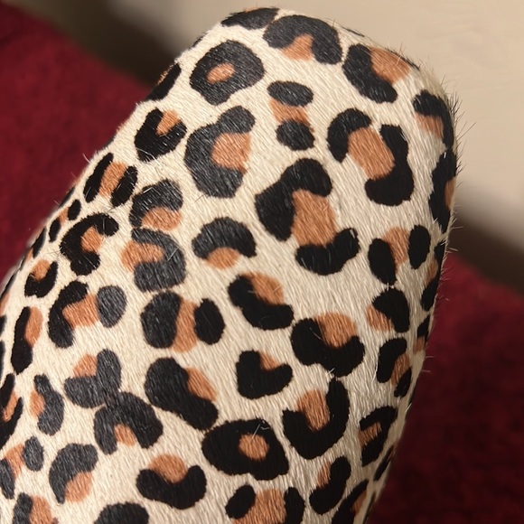 Nine West Cheetah Leopard Pony Hair Slip On Mules size 8.5 - Picture 15 of 17